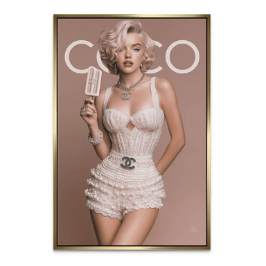 Celebrity-inspired pop art wall art from the Fashion collection.