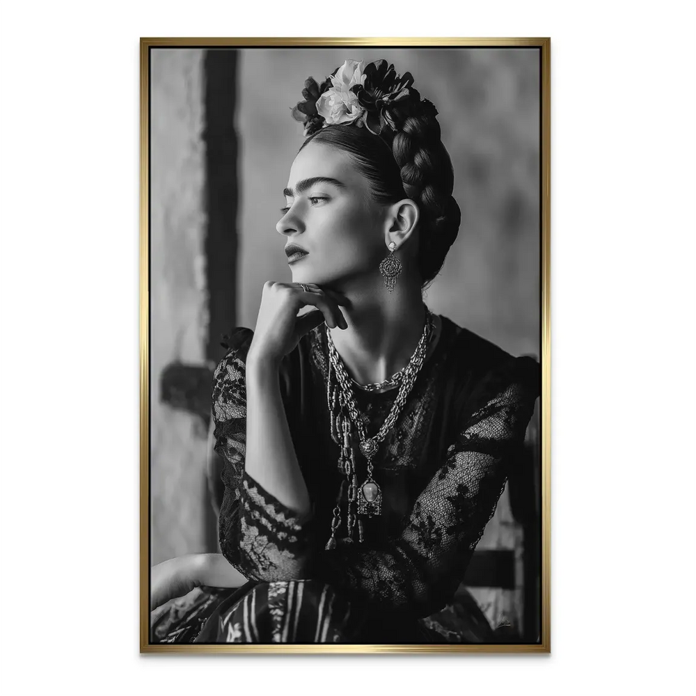 Frida-Inspired Longing Canvas Art - Vintage Boho Wall Decor - Image 6