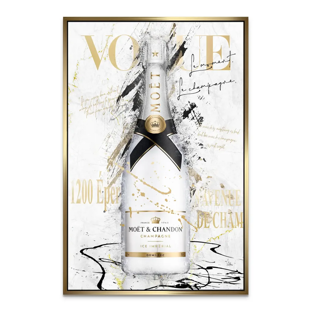 Champagne Art Canvas Print - Pop Art Fashion Wall Art - Image 5