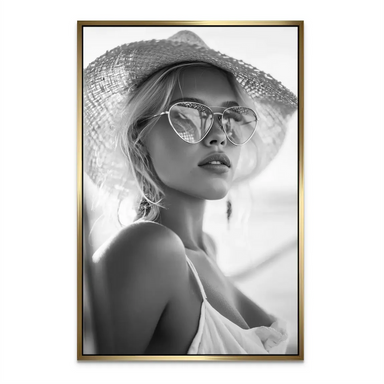 Summer Glam Noir Canvas Print - Fashion Wall Art Boho Style - Image 8