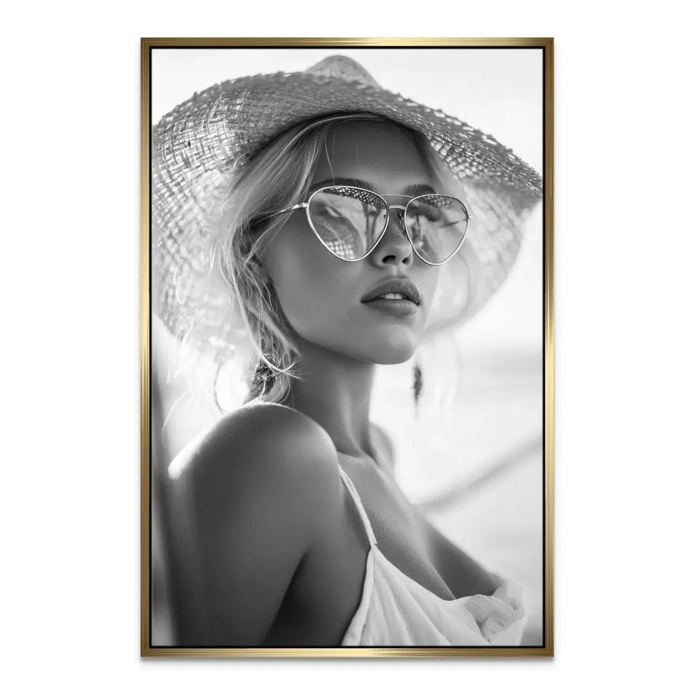 Summer Glam Noir Canvas Print - Fashion Wall Art Boho Style - Image 8