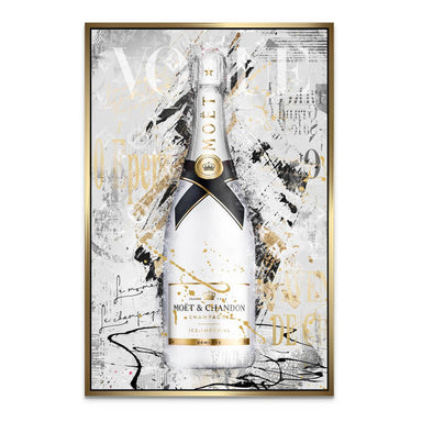Dynamic graffiti-inspired composition blending luxury branding with street art elements.