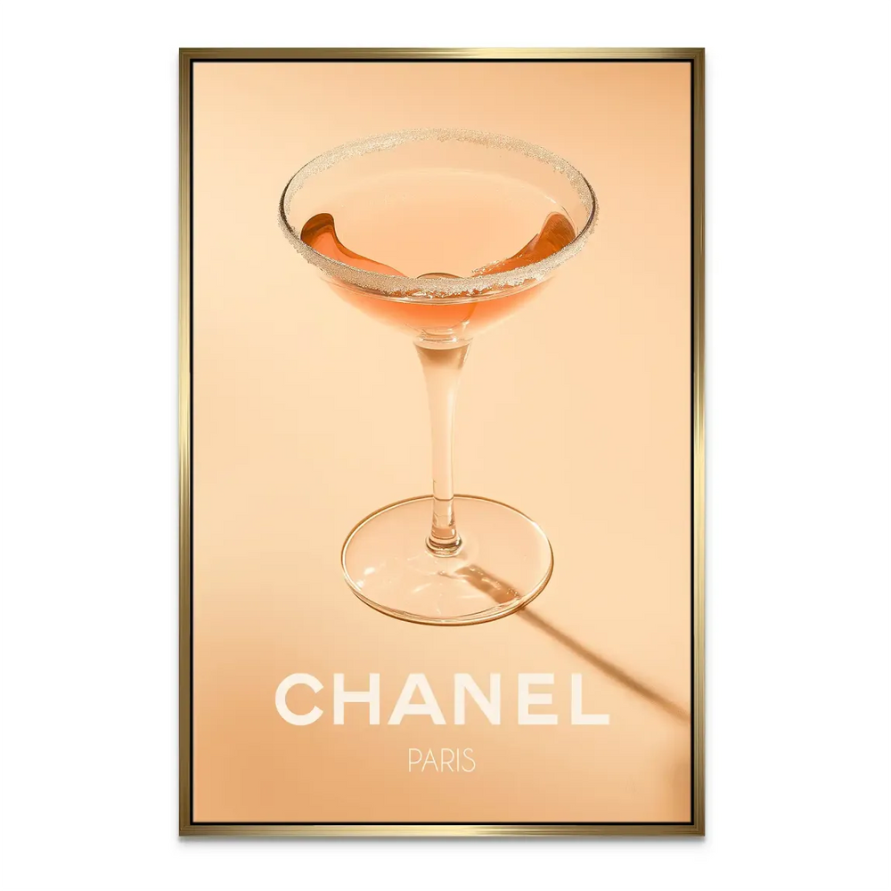 Chanel Glam Cocktail Canvas Print - Fashion Wall Art for Chic Spaces - Image 4