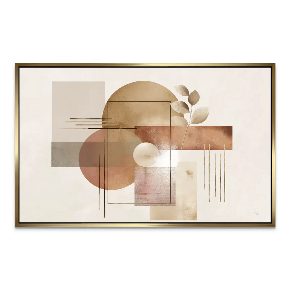 Modern canvas wall art suitable for Scandinavian or Japandi interior styling
