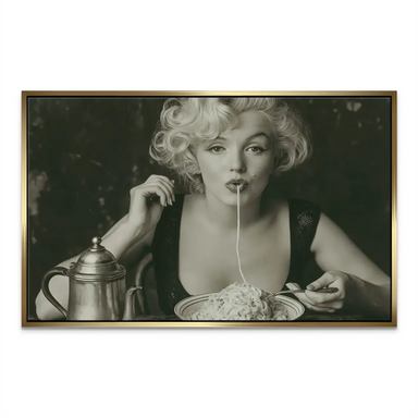 Marilyn Pasta Canvas Print - Vintage Marilyn Monroe Wall Art - Image 6