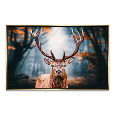 Deer in the Forest Canvas Wall Art - Wildlife Decor - Image 7