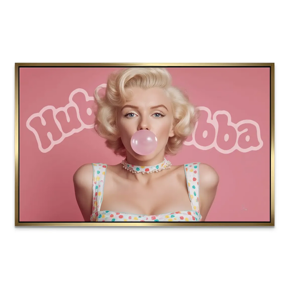 Cheerful, flirtatious mood captured in retro Pop Art fashion wall art.