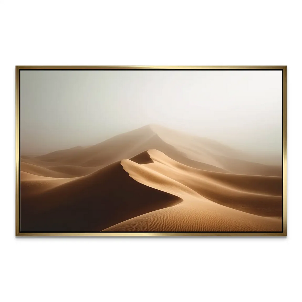 Desert Fog Landscape Canvas Print - Minimal Desert Wall Art - Image 7