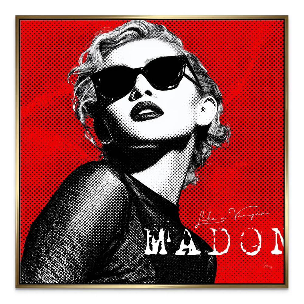 Retro Pop Art Madonna canvas print for modern interiors