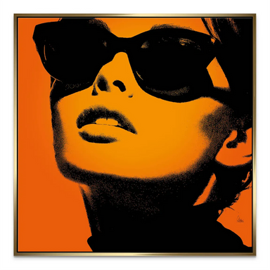 Amber Diva canvas wall art - pop art portrait - Image 7