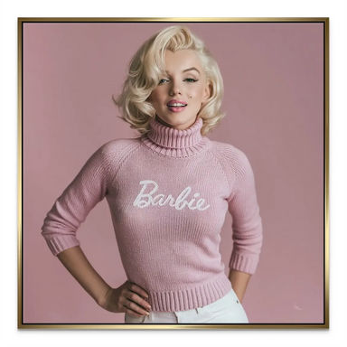 Glamorous, empowering vibe suitable for fashion and celebrity-inspired decor.
