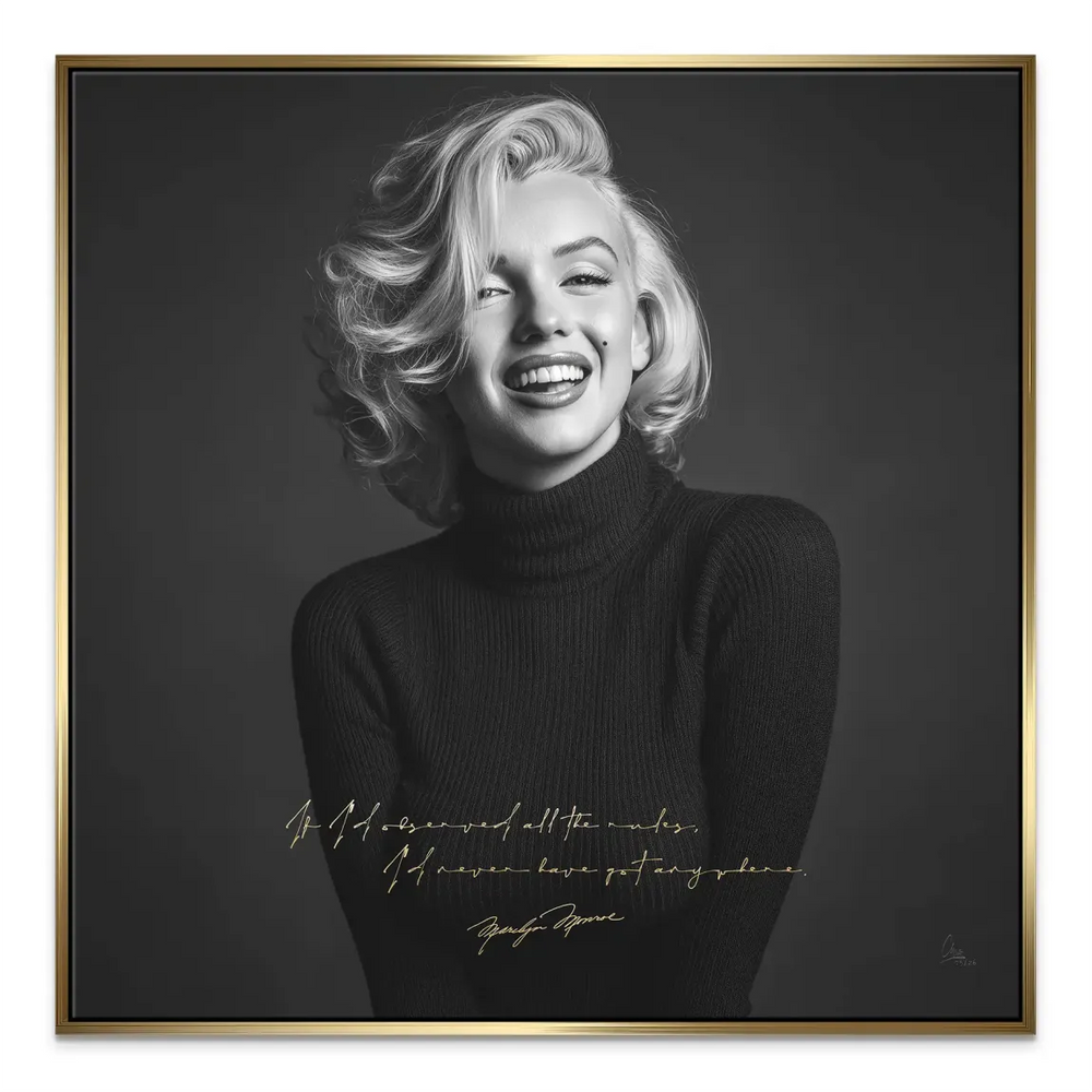 Vintage Marilyn Monroe canvas print suitable for living rooms and bedrooms.