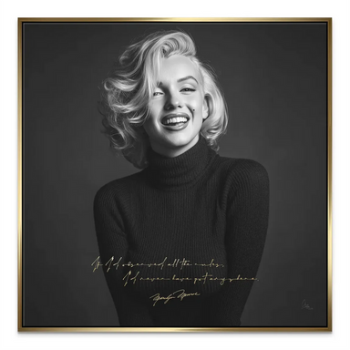 Vintage Marilyn Monroe canvas print suitable for living rooms and bedrooms.