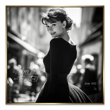 Audrey Hepburn Roma Canvas Wall Art - Vintage Fashion Portrait - Image 7