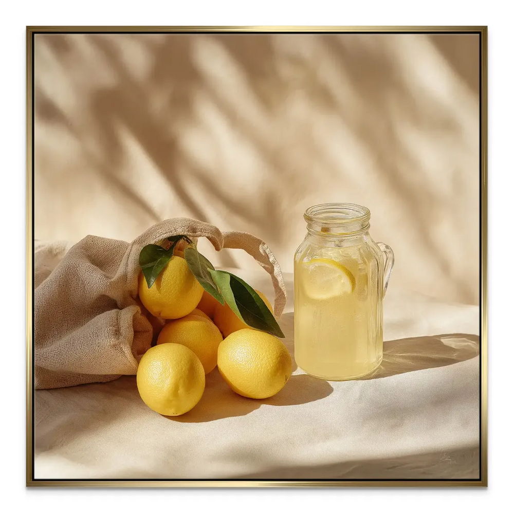 Close-up of lemon textures and green leaves