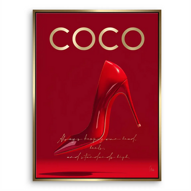 Bold fashion decor suited for a dressing room or modern living space.