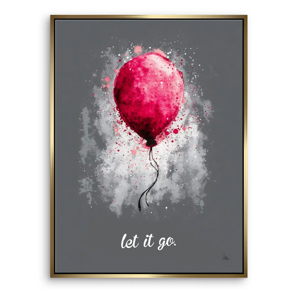 Let It Go Balloon Canvas Print - Abstract Wall Art - Image 7