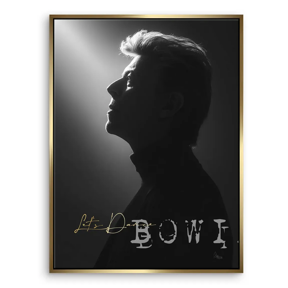 David Bowie Dance Canvas Wall Art Black and White Portrait - Image 5