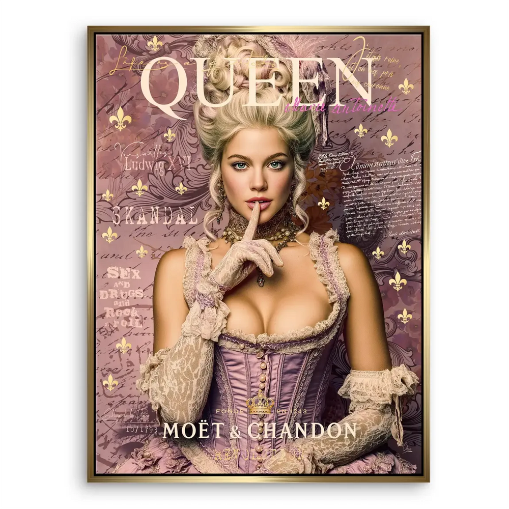 Marie Antoinette Rebel Art Canvas - Pop Graffiti - Image 5