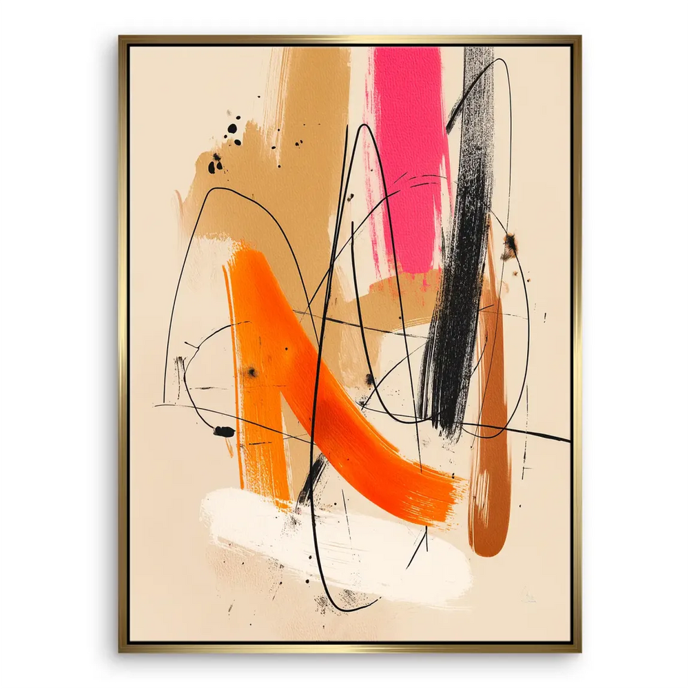 Free Dynamics Abstract Canvas Art - Modern Abstract Wall Art - Image 6
