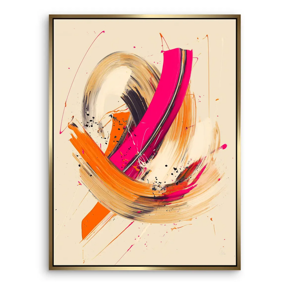 Dynamic Color Abstract Canvas Art - Modern Wall Art - Image 6