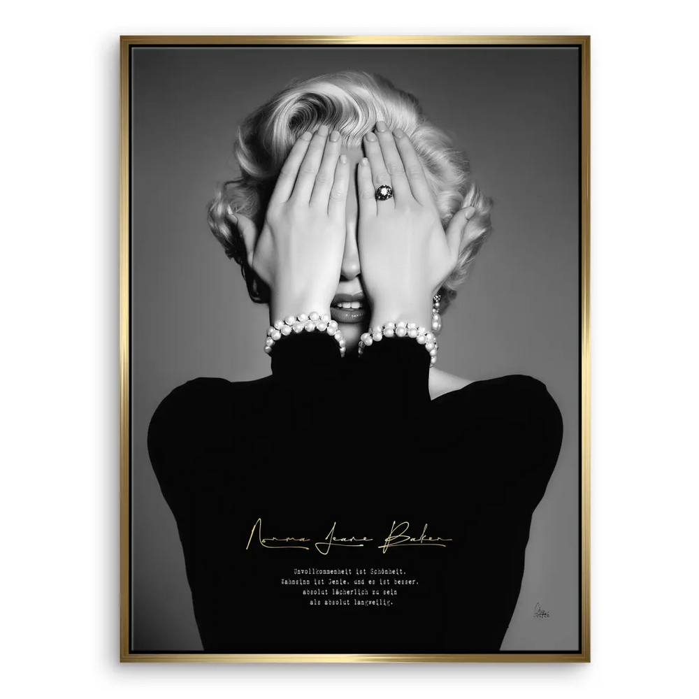 Marilyn Monroe Norma Jeane Canvas Wall Art Vintage Black White - Image 6