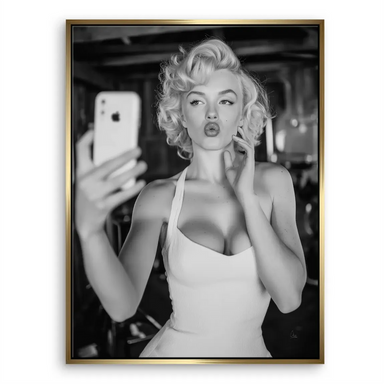 Marilyn Monroe Selfie Canvas Wall Art - Vintage Pop Art - Image 7