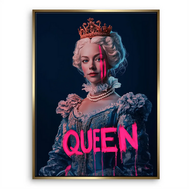 Queen Neon Art Canvas Print - Pop Graffiti Wall Art - Image 5