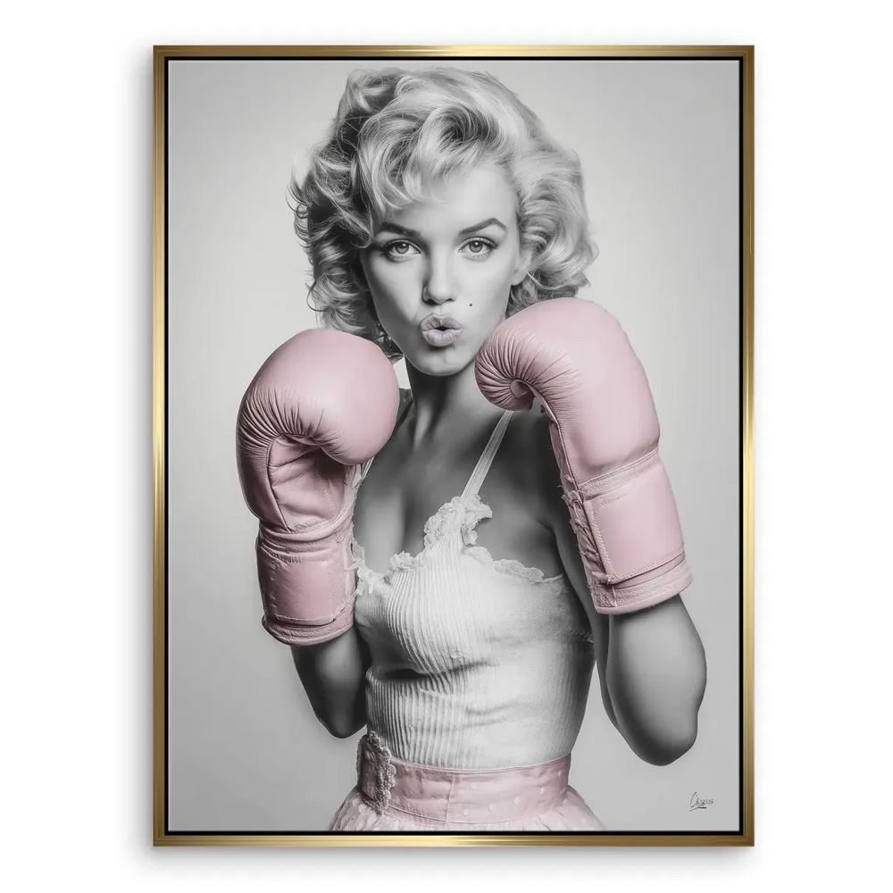 Marilyn Monroe Punch canvas wall art, a statement piece for modern interiors