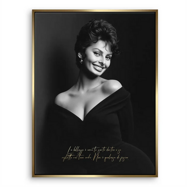 Sophia Loren Smile Canvas Print - Vintage Fashion Wall Art - Image 5