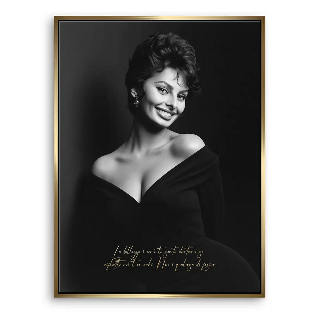 Sophia Loren Smile Canvas Print - Vintage Fashion Wall Art - Image 5