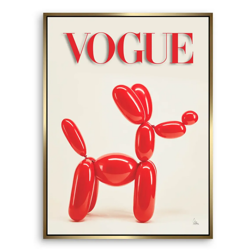 Vogue magazine iconography combined with contemporary sculpture in wall art