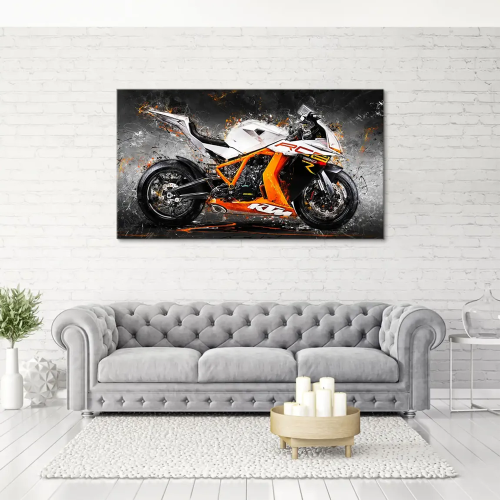 Grunge-style brushwork and energetic splatters highlight the speed-focused composition.