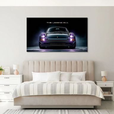 Premium canvas wall art of a classic Porsche 911 suitable for offices and garages