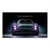 Porsche 911 canvas print with purple glow and golden legend text