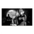 Black-and-white Marilyn Monroe-inspired studio portrait on canvas wall art with a glamorous studio backdrop