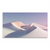 Minimalist desert landscape with white sand dunes and a pastel sky