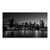 Black-and-white canvas print of Manhattan skyline with Brooklyn Bridge at dusk