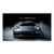 Silver Porsche 911 canvas print centered on a dark smoky background with bright headlights and THE LEGEND 911 typography.
