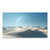 White desert dunes stretching into the distance under a pale blue sky with a glowing arc overhead