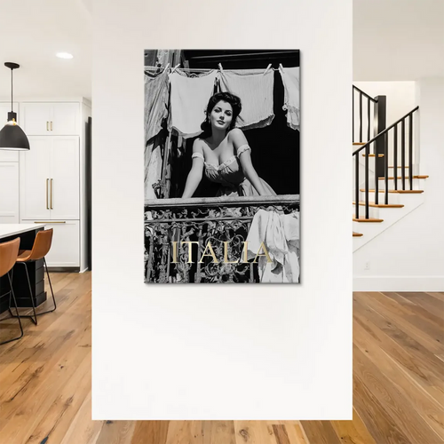 Monochrome photography with a mid-century cinema glamour vibe.