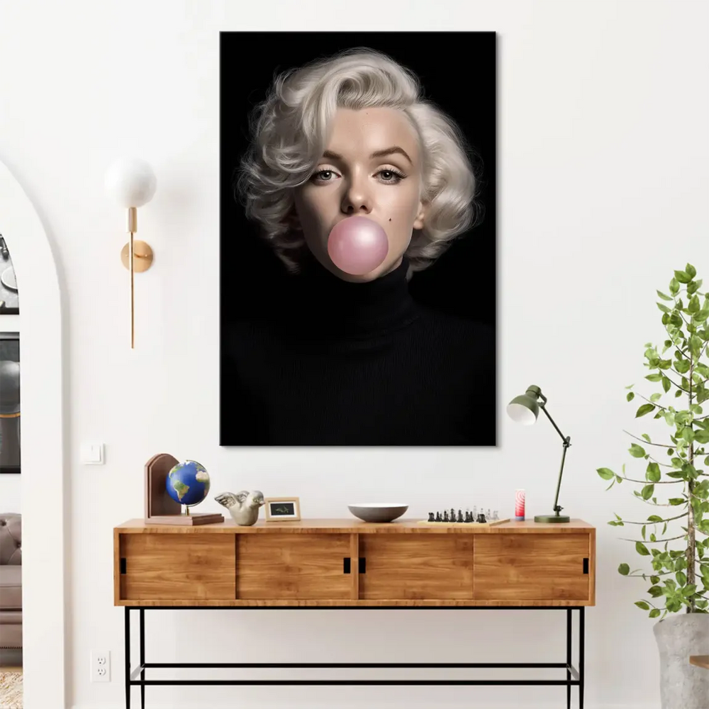 Contemporary Marilyn-inspired wall art suitable for bedrooms and living rooms