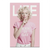 Pop art canvas portrait of a Marilyn Monroe-inspired figure on a bright pink background, wearing a pink shirt that reads 'KEN IS GAY', with a Life magazine-style header at the top.