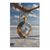 Dali-inspired surreal canvas wall art titled Dali Time with a melting golden pocket watch suspended from a bare tree branch over a salt-flat landscape under a blue sky.