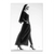 Nun Couture canvas art featuring a black-and-white portrait of a woman in nun-inspired couture