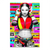 Front view of Retro DJ Girl canvas art with neon cassette glitch background in bold pop art style.