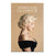 Marilyn Monroe glamour portrait on canvas with warm beige background