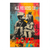 Two crowned children share a kiss on a vibrant pop art graffiti canvas