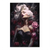 Marilyn Monroe-inspired glamorous woman reclining among velvet roses on a canvas print
