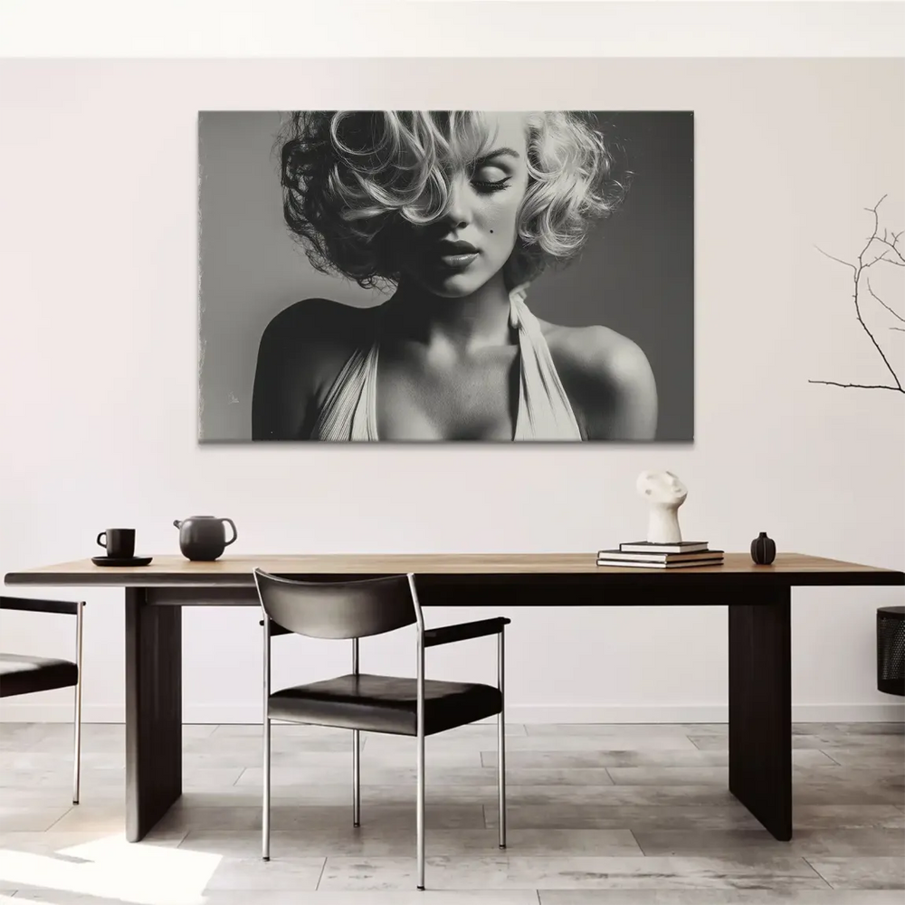 Marilyn-Inspired Calming Canvas Wall Art - Vintage Fashion Portrait - Image 3